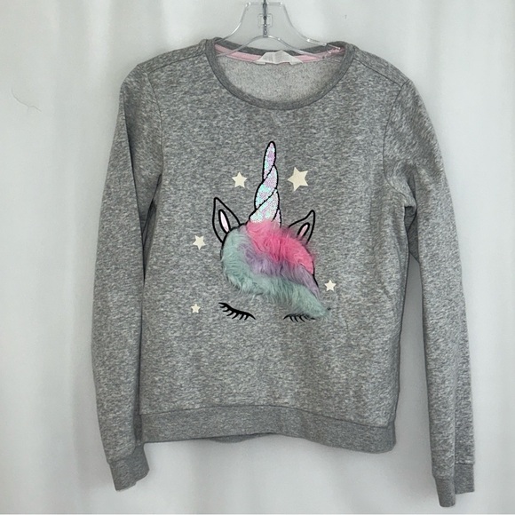 Girl’s H&M Unicorn Sweater Size 10-12 Y - Picture 1 of 3